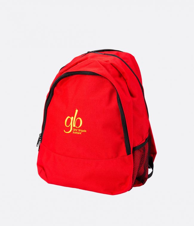 backpack in red