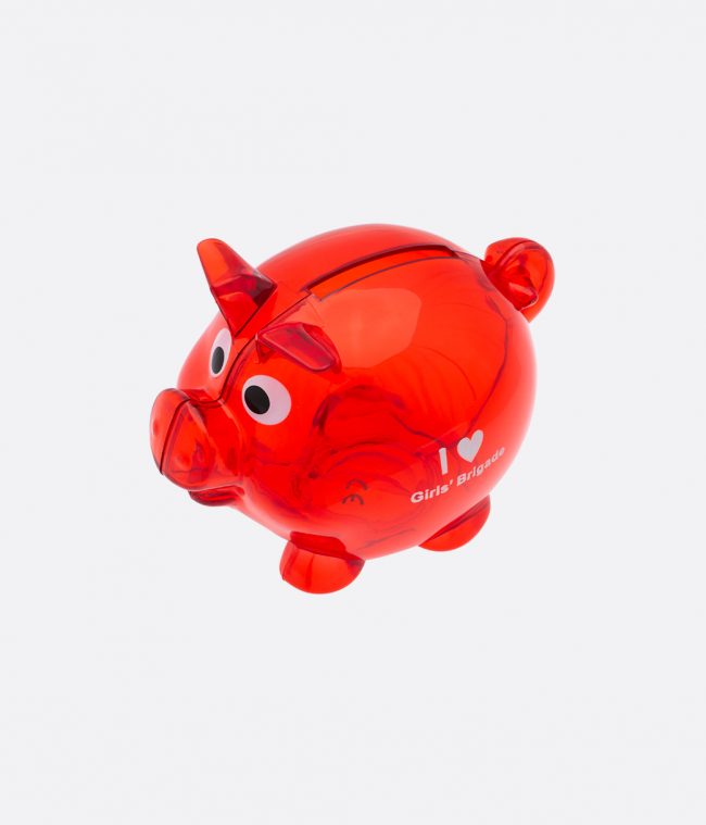red piggy bank
