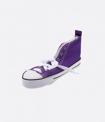 sneaker pencilcase purple