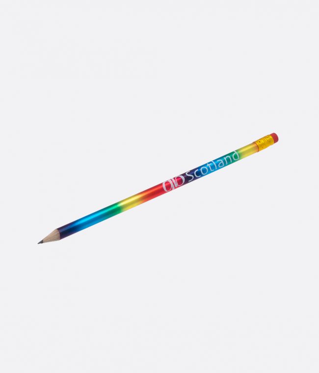 rainbow pencil with eraser