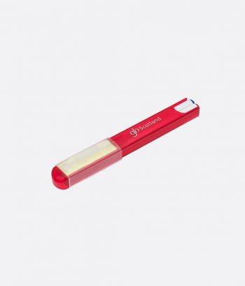 pen and post it set red